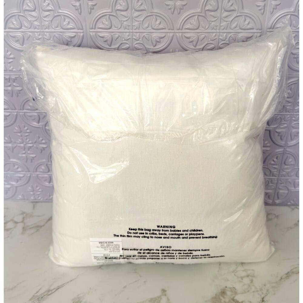 Disney Parks Boho Mickey Mouse Ivory Tufted Sequin Throw Pillow NEW - Picture 3 of 4